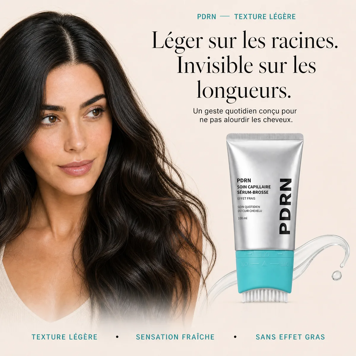 Sérum-Brosse Capillaire PDRN — Soin Ciblé du Cuir Chevelu
